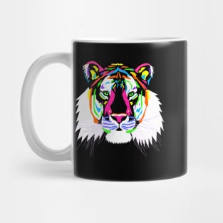 Colourful Tiger Head Mug